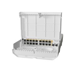 Mikrotik netPower 16P zunanji Switch, 16xGigabit LAN, PoE port 16, PoE class PoE, SFP port 2 (CRS318-16P-2S+OUT)