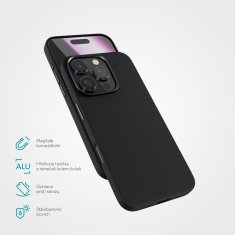 EPICO Mag+ Silikonski ovitek za iPhone 16 Pro - črn