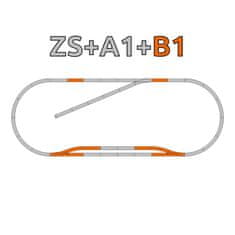ROCO Geoline Sklop tirnic B1 (vzporedni del) s podstavkom - 61151