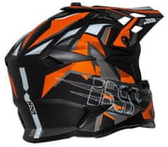 iXS Motocross čelada iXS363 2.0, oranžna/siva