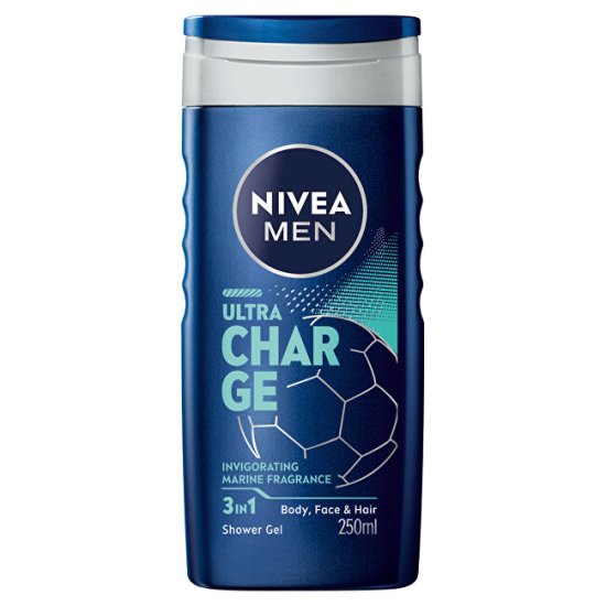 Nivea Gel za tuširanje za moške Ultra Charge (gel za tuširanje) 250 ml