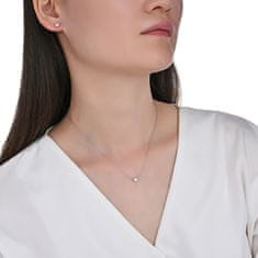 MOISS Eleganten srebrn komplet nakita S0000484 (verižica, uhani)