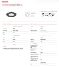 Ideus LED vgradna 1,9W svetilka 4000K 190lm IP44 ROLO črna