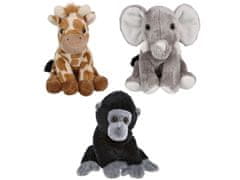 Charlie Bears Charlie Bears Komplet treh maskote iz serije Cuddle Cubs: žirafa, slon, gorila - plišasti, kot nalašč za dojenčke, 13 cm