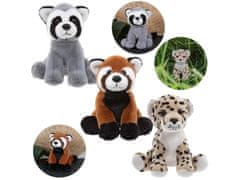 Charlie Bears Charlie Bears Komplet treh plišastih igrač iz serije Cuddle Cubs: rakun, panda, leopard idealne plišaste igrače za dojenčke 13cm