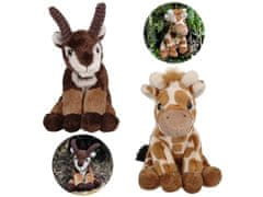 Charlie Bears Charlie Bears Komplet dveh plišastih igrač iz serije Cuddle Cubs: gorska koza, žirafa idealne plišaste igrače za dojenčke 13 cm