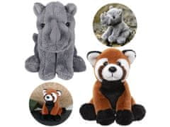 Charlie Bears Charlie Bears Komplet dveh plišastih igrač iz serije Cuddle Cubs: nosorog, panda – idealne plišaste igrače za dojenčke, 13 cm