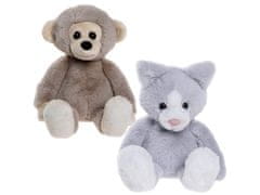 Charlie Bears Charlie Bears, Komplet dveh plišastih igrač iz serije Bear&Me: opica Cheeky in mačka Puddy – idealno za otroke