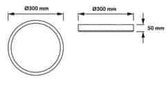 master LED LED stropna svetilka 32W 2560lm CCT IP20 120° Ø30cm črna