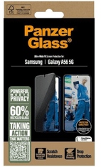 PanzerGlass Privacy zaščitno steklo za Samsung Galaxy A56, UWF (PGRPUWFG38380)