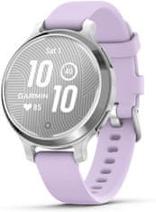 Garmin Lily 2 Active pametna ura, Silver/Jasmin Purple