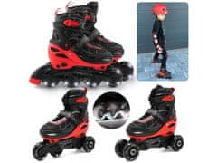 MARVEL COMICS MARVEL Spider-Man Rolke soft boot 3 v 1 za otroke, nastavljive, LED - klasične, trening drsalke, rolerji 34-37 EU