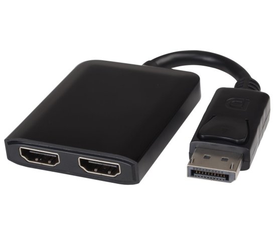 PremiumCord MST DisplayPort 1.2 - 2x HDMI adapter, podaljšek+zrcalo+2 slike, 4K*2K@60Hz