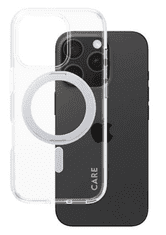 PanzerGlass Care Kickstand ovitek za iPhone 16 Pro, srebrn (1326)