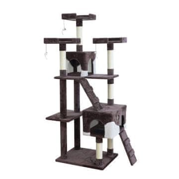 Aga Praskalnik za mačke 170 cm Rjavo-bela