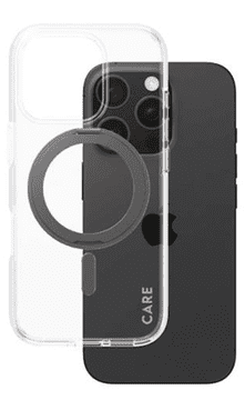 PanzerGlass Care Kickstand ovitek za iPhone 16 Pro, črn (1322)