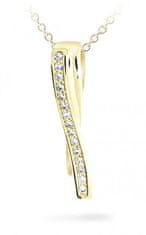 Cutie Jewellery Obesek iz sijočega rumenega zlata s cirkoni Z6301-2880-40-10-X-1