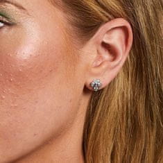 Hot Diamonds Očarljivi srebrni uhani z diamanti in topazom Tender DE836
