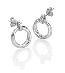 Hot Diamonds Srebrni viseči uhani z diamanti Aura DE824