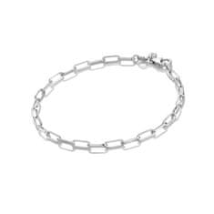 Hot Diamonds Nežna srebrna zapestnica z diamantom Linked DL703