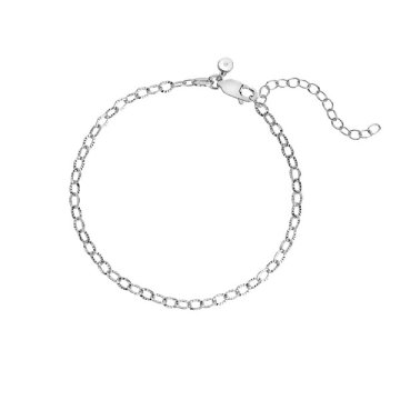 Hot Diamonds Nežna srebrna zapestnica z diamantom Linked DL701