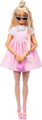 Mattel Barbie Deluxe Style - Lutka v pastelno rožnati Barbiecore obleki (HYV27)