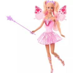Mattel Barbie Fantasy Fairy - lutka s krili in obleko, ki spreminjata barvo (JCP76)