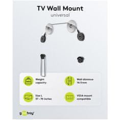 Goobay TV EasyMount Universal 94-178cm (37"-70") do 50kg stenski nosilec za TV
