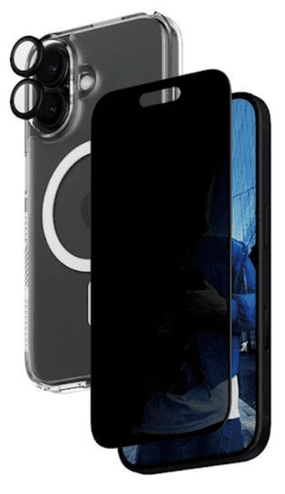 PanzerGlass 3v1 Privacy Bundle za iPhone 16