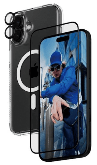 PanzerGlass 3v1 Bundle za iPhone 16 Plus