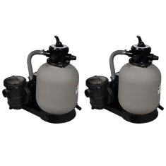 Vidaxl Črpalke s peščenim filtrom 2 kosa 600 W 17000 l/h