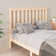 Vidaxl Posteljno vzglavje 141x6x101 cm trdna borovina