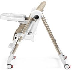 Peg-Perego Prima Pappa Follow me stol za hranjenje, bež/bel