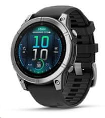 Garmin Fenix E pametna ura, 47mm, črna/srebrna