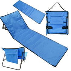 Ikonka Oxford podloga za na plažo z naslonjalom 150x47cm ležalnik