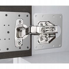 Malatec Komplet 4 inox plošč za popravilo pohištvenih tečajev in pantov vrat