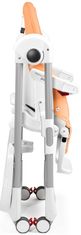 Peg-Perego Prima Pappa Follow me stol za hranjenje, oranžen/bel