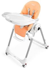 Peg-Perego Prima Pappa Follow me stol za hranjenje, oranžen/bel