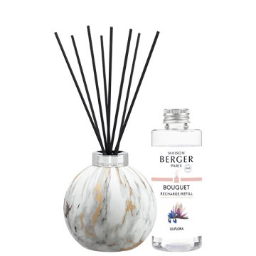 Maison Berger Paris Darilni set aroma difuzor Marbrure White + polnilo Liliflora 180 ml