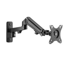 ACT AC8310 Stenski nosilec za monitor s plinsko vzmetjo 1 zaslon 17”-27” črna