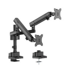 ACT AC8328 Dual monitor office solid pro, z mehansko vzmetjo nosilec za 2 monitorja 17"-35"