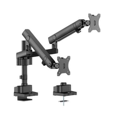 ACT AC8328 Dual monitor office solid pro, z mehansko vzmetjo nosilec za 2 monitorja 17"-35"