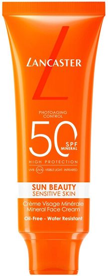Lancaster Mineralna krema za sončenje Sun Beauty Sensitive Skin SPF 50 (Mineral Face Cream) 50 ml