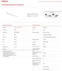 Ideus LED linearna svetilka 90cm 24W 4000K 3230lm IP20 s senzorjem 
