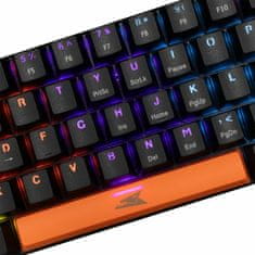 Baracuda tipkovnica USB črna/rdeča mehanska stikala gaming BGK-03111 DOLPHI