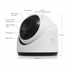 Ubiquiti IP kamera Unifi 8.0MP zunanja PoE bela UVC-G6-Turret-W