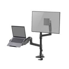 ACT AC8341 Ročica za en monitor 17" - 49 " in Ročica za prenosni računalnik 17,3 Office Premium s plinsko vzmetjo, nameščeno na drog