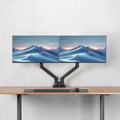 ACT AC8342 dvojna roka za monitor Office Premium s plinsko vzmetjo 17" - 35"