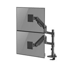 ACT AC8343 dvojna roka za monitor Office Premium s plinsko vzmetjo, nameščeno na drog do 49" (20kg)