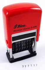 Shiny Shiny Štampiljka S-409, 6 mestni numerator 